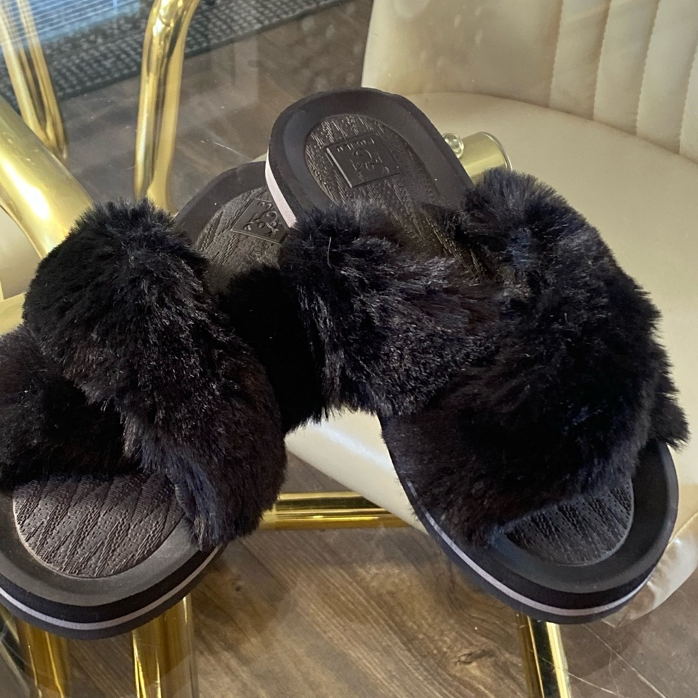 Black Women's Slippers 39